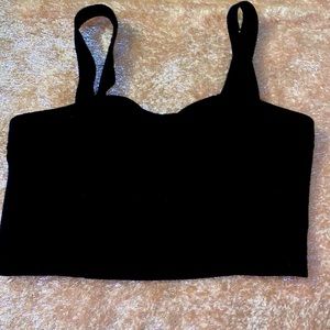 Forever 21 black crop with bows in the back